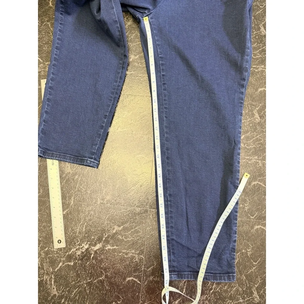 Talbots Women's Heritage Ankle Pants Blue Denim Size 18W